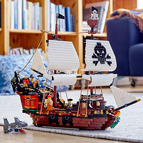 LEGO Creator 3 in 1 Pirate Ship Building Set 31109, 4 Minifigures, Ages 9+ G630