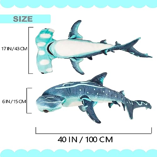 Giant 40 Inch Hammerhead Shark Stuffed Animal Plush Toy P8033