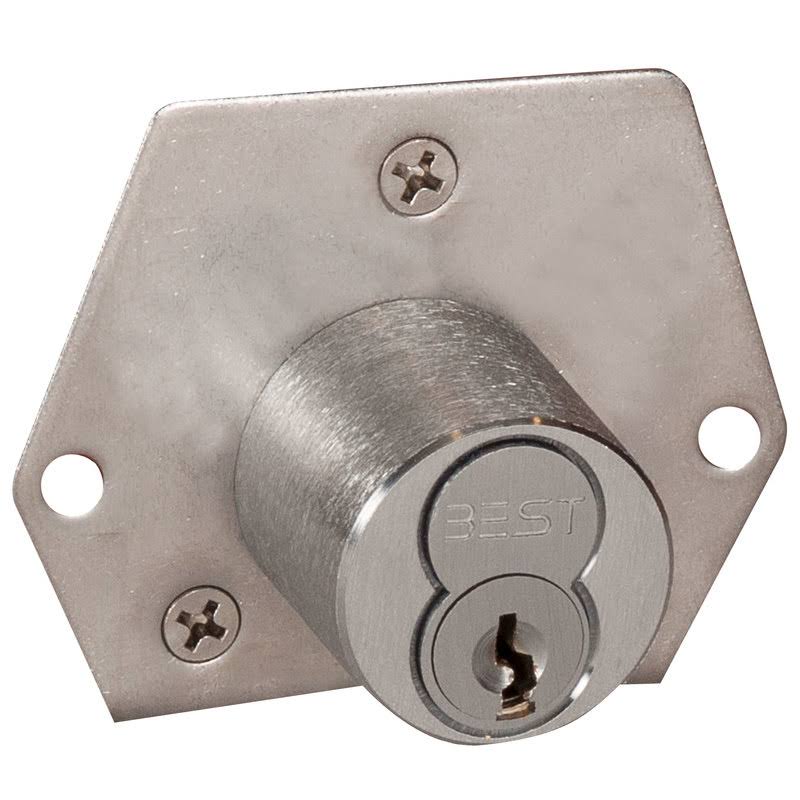 Best 5L7RL5626 Latchbolt Cabinet Lock,Satin Chrome