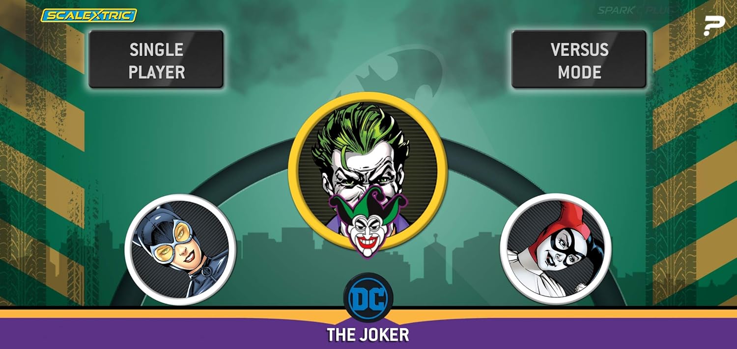 Scalextric Batman vs Joker 1:32 Slot Car Race Track Set C1415T T7480