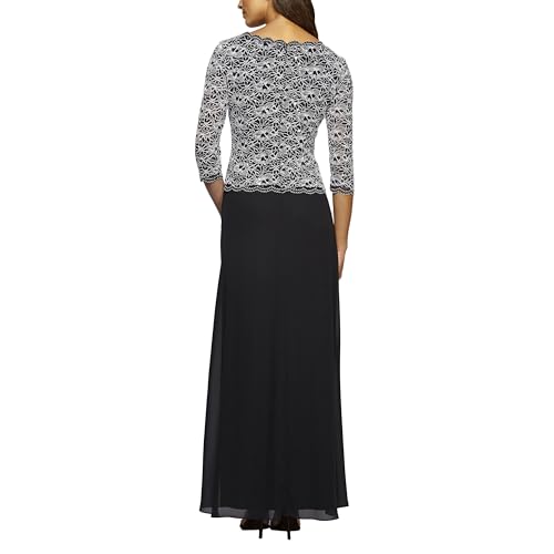 Alex Evenings Women's 3/4 Sleeve Lace Mother of the Bride Dress Z763942