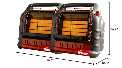 Mr. Heater Big Buddy Propane Tank Powered Heater (2-Pack) for Indoor and Outdoor Use U59481