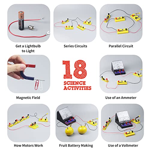 Teenii Electricity and Magnetism Kit STEM Science Kit for Kids Physics Educational Toys E345061