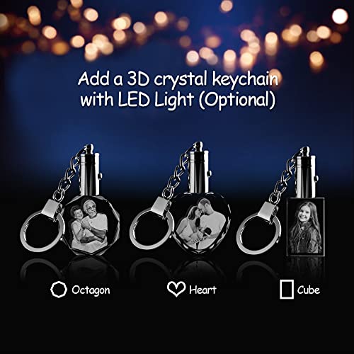 3D Crystal Photo Customized Picture Gift for Wife Mom Dad M953616