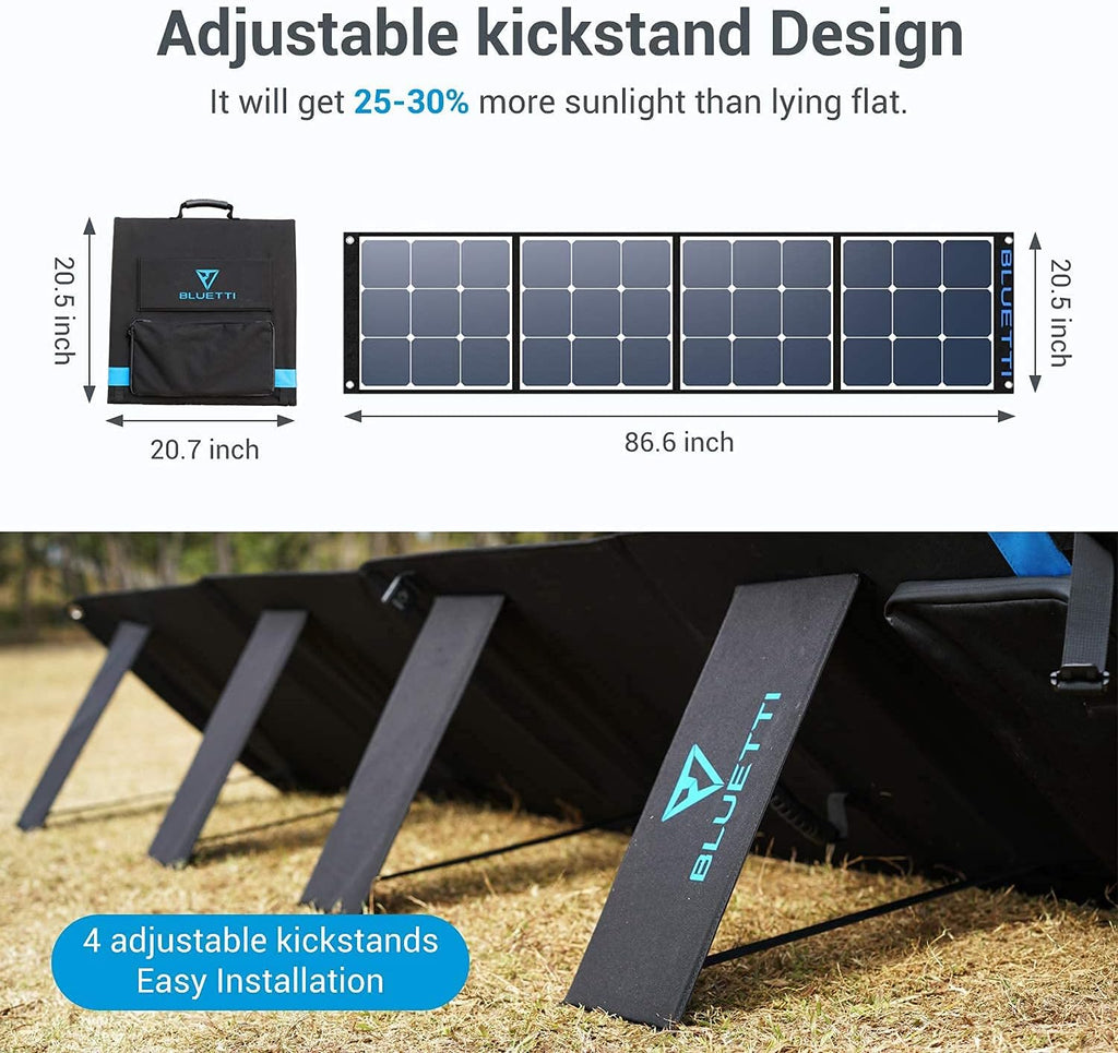 BLUETTI AC200P Portable Power Station 2000W Solar Generator Kit with 3x 200W Foldable Solar Panels M3025