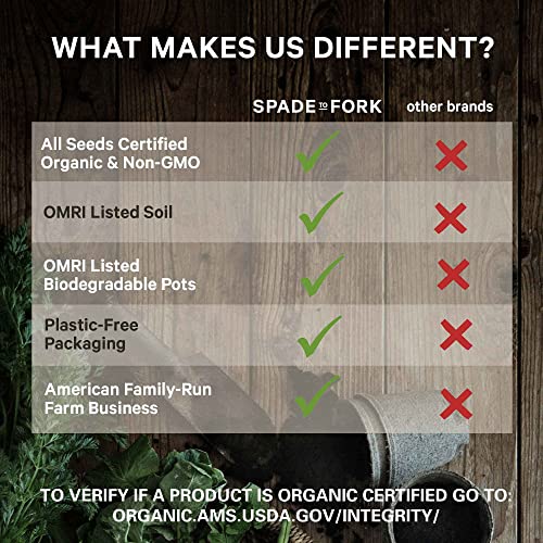 Organic Indoor Herb Garden Starter Kit - Made in USA P11768