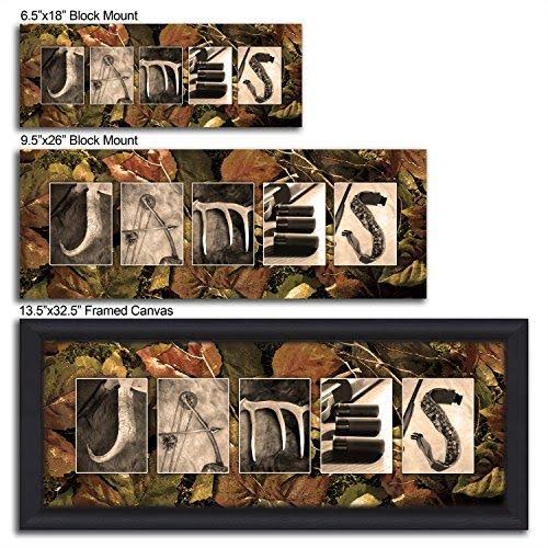 Personalized Hunting Name Art Block Mount 9.5 x 26 X568690