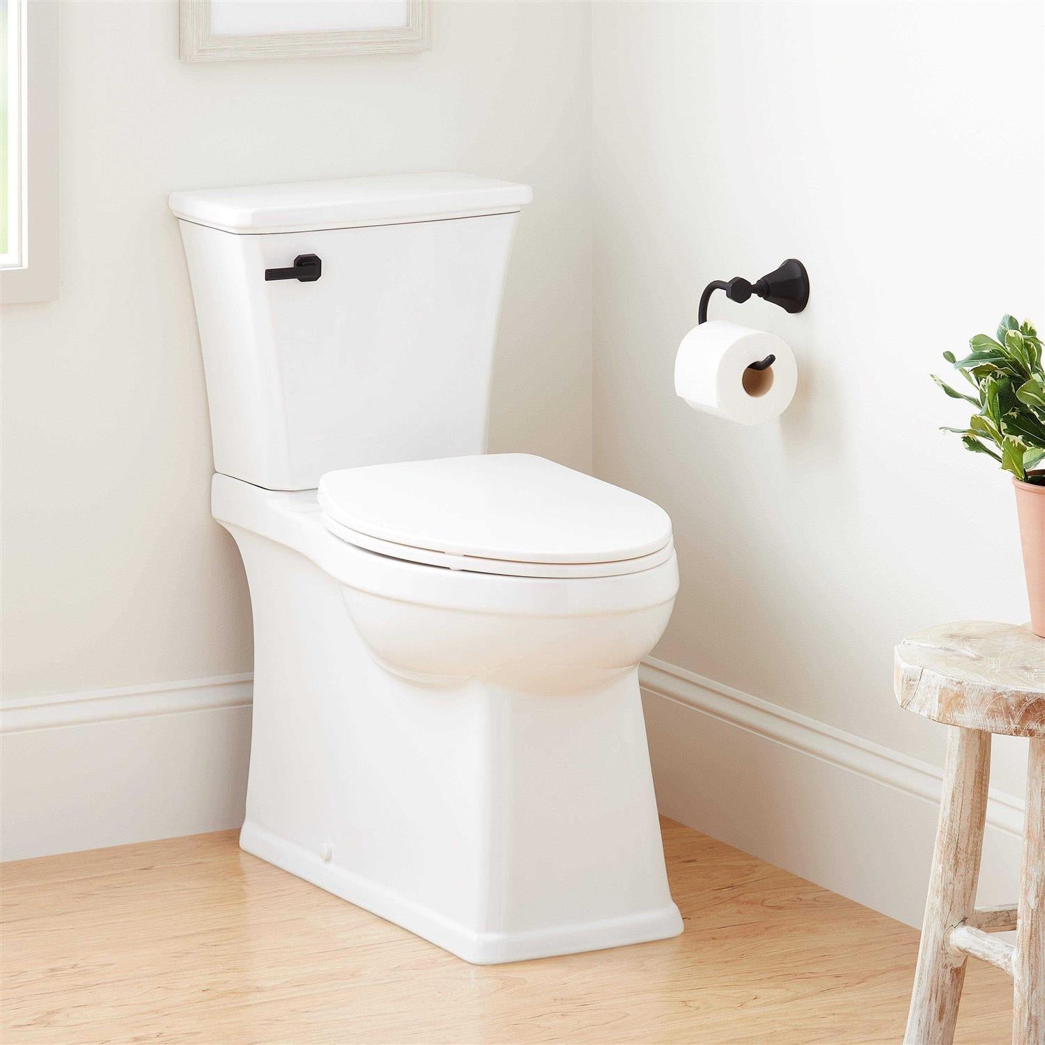 Benbrook 1.28 GPF Two Piece Skirted Elongated Toilet Signature Hardware - Shop Hardware Tools Online Store