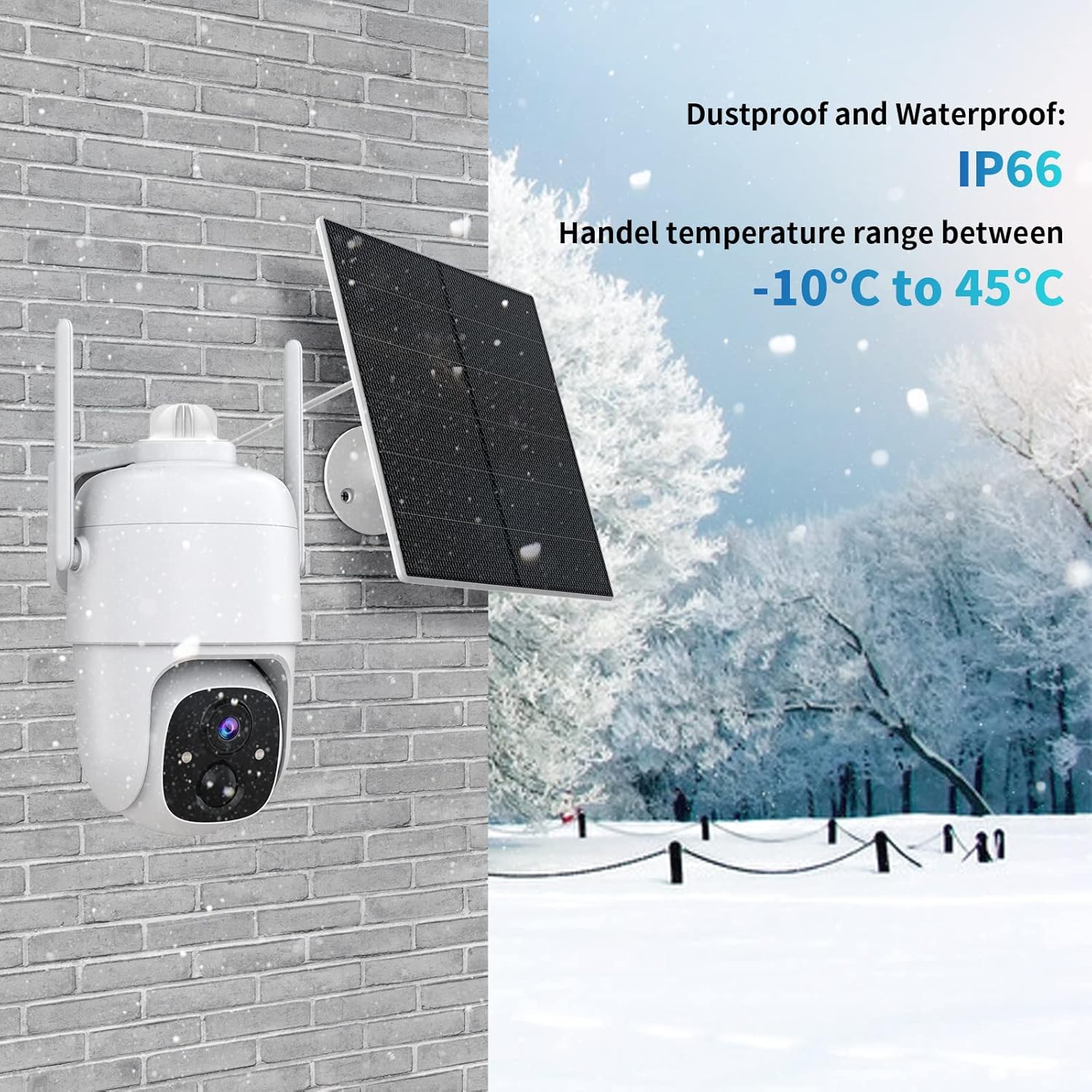 Hawkray Security Camera Wireless Outdoor, Solar Powered, Pan Tilt, Color Night Vision D398804