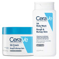 CeraVe Renewing Salicylic Acid Daily Skin Care Set Contains CeraVe Sa Cream and Body Wash for Rough and Bumpy Skin