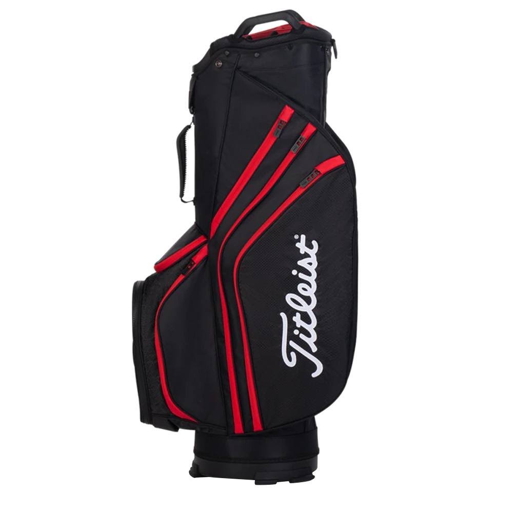 Titleist Cart 14 Lightweight Golf Bag - Black/Black/Red O30984