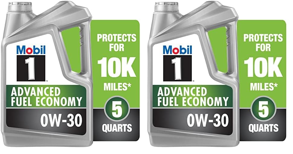 Mobil 1 Advanced Fuel Economy Full Synthetic Motor Oil 0W-20, 5 Quart A306