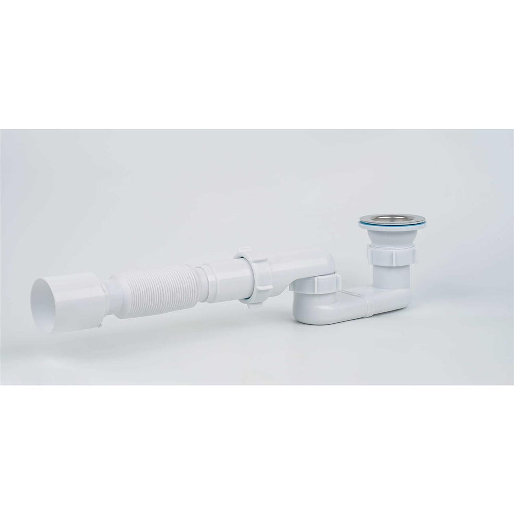 Bath Shower Drain Low Profile P Trap Kit for Acrylic Bathtubs L55213