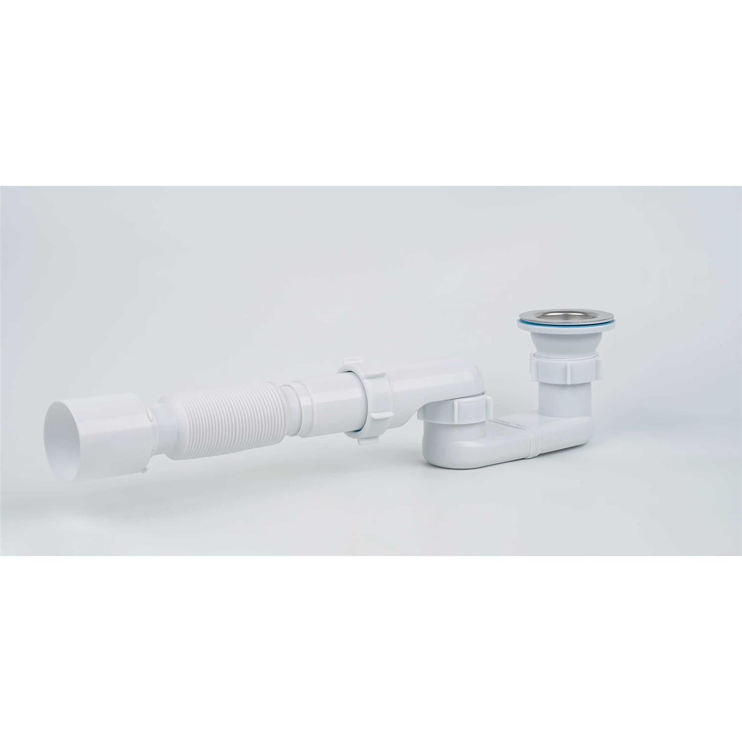 Bath Shower Drain Low Profile P Trap Kit for Acrylic Bathtubs L55213