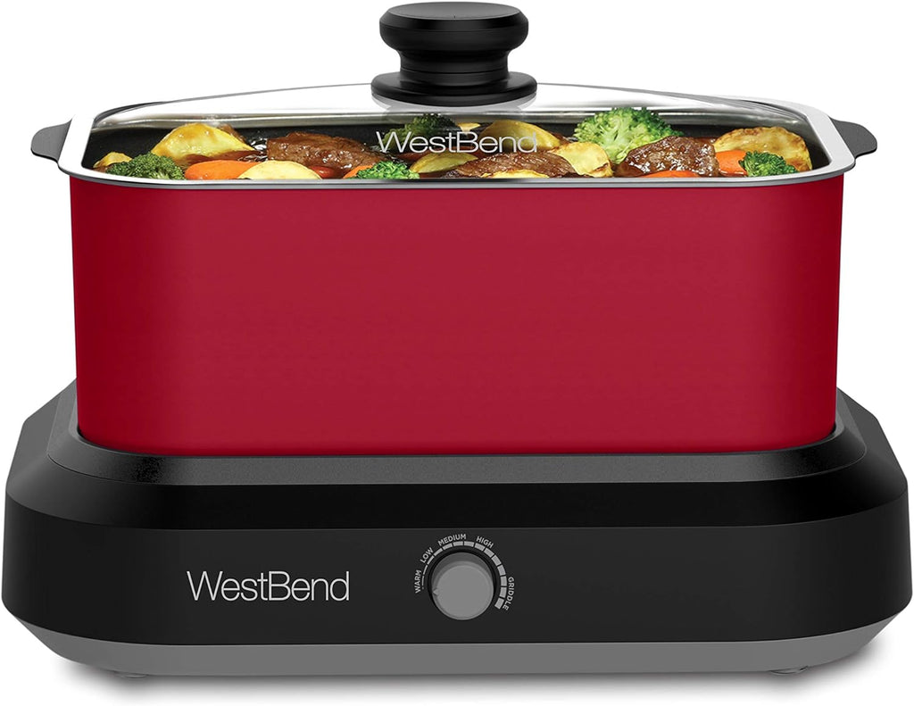 West Bend Versatility Slow Cooker 5-Quart, Non-stick, Dishwasher Safe J83674