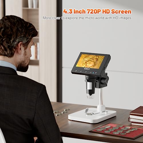 Elikliv EDM4 4.3 Inch LCD Digital Coin Microscope 1000x T937