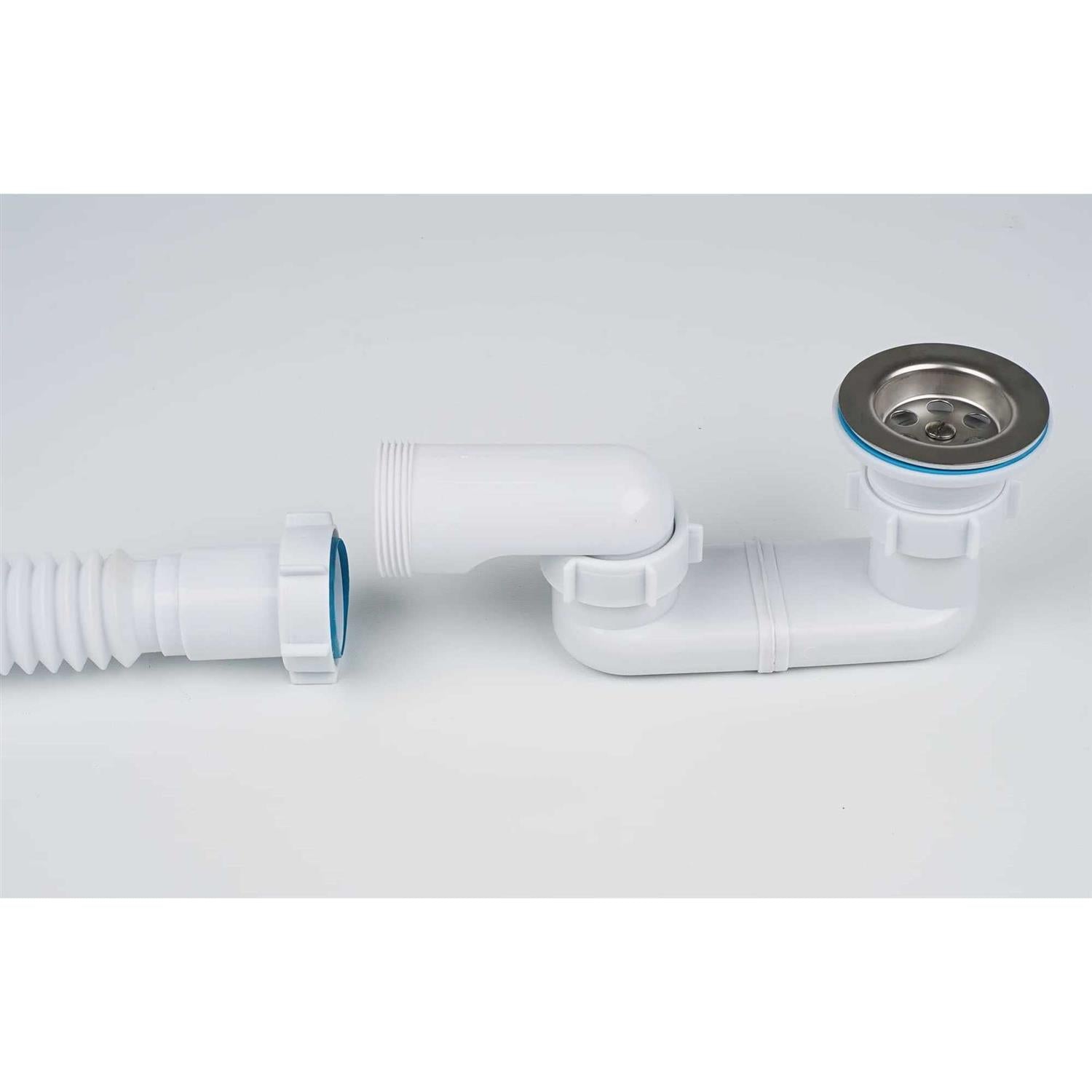 Bath Shower Drain Low Profile P Trap Kit for Acrylic Bathtubs L55213