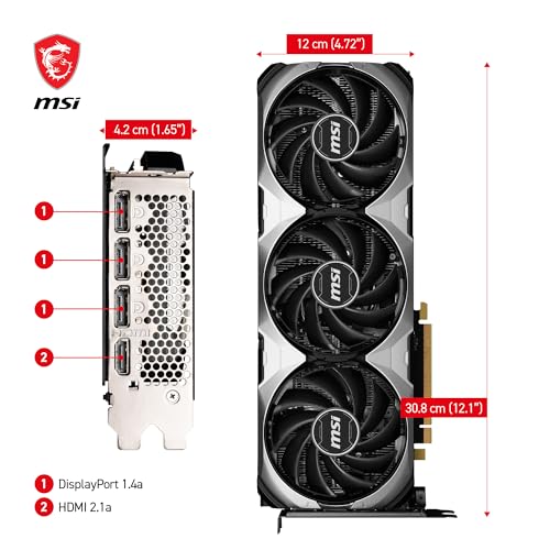 MSI GeForce RTX 4060 Ti Ventus 2X Black 8G OC Graphics Card O435