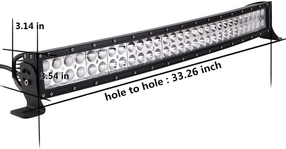 Lumitek 288W 50 inch Curved LED Light Bar for Off-Road SUV ATV X789540