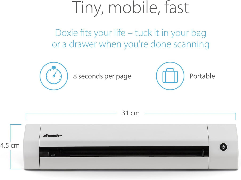 Doxie Go SE Portable Document Scanner with Rechargeable Battery L948