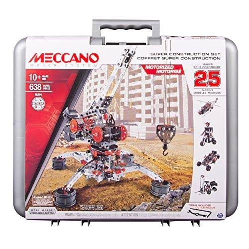 Spin Master Meccano-Erector Super Construction Set 25 Motorized Model Building Kit E67633