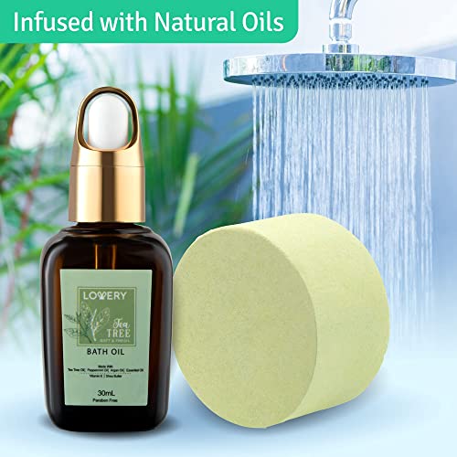 Tea Tree Bath Set with Mint Fragrance - 15 pc Relaxation Gift Basket V915610