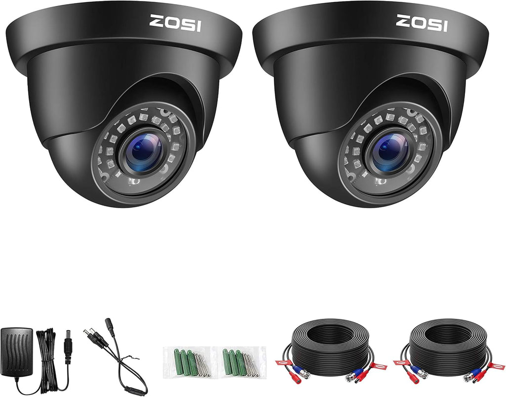 ZOSI 5MP Lite Home Security Camera System with 8 Channel DVR and 8 Weatherproof Cameras W174507