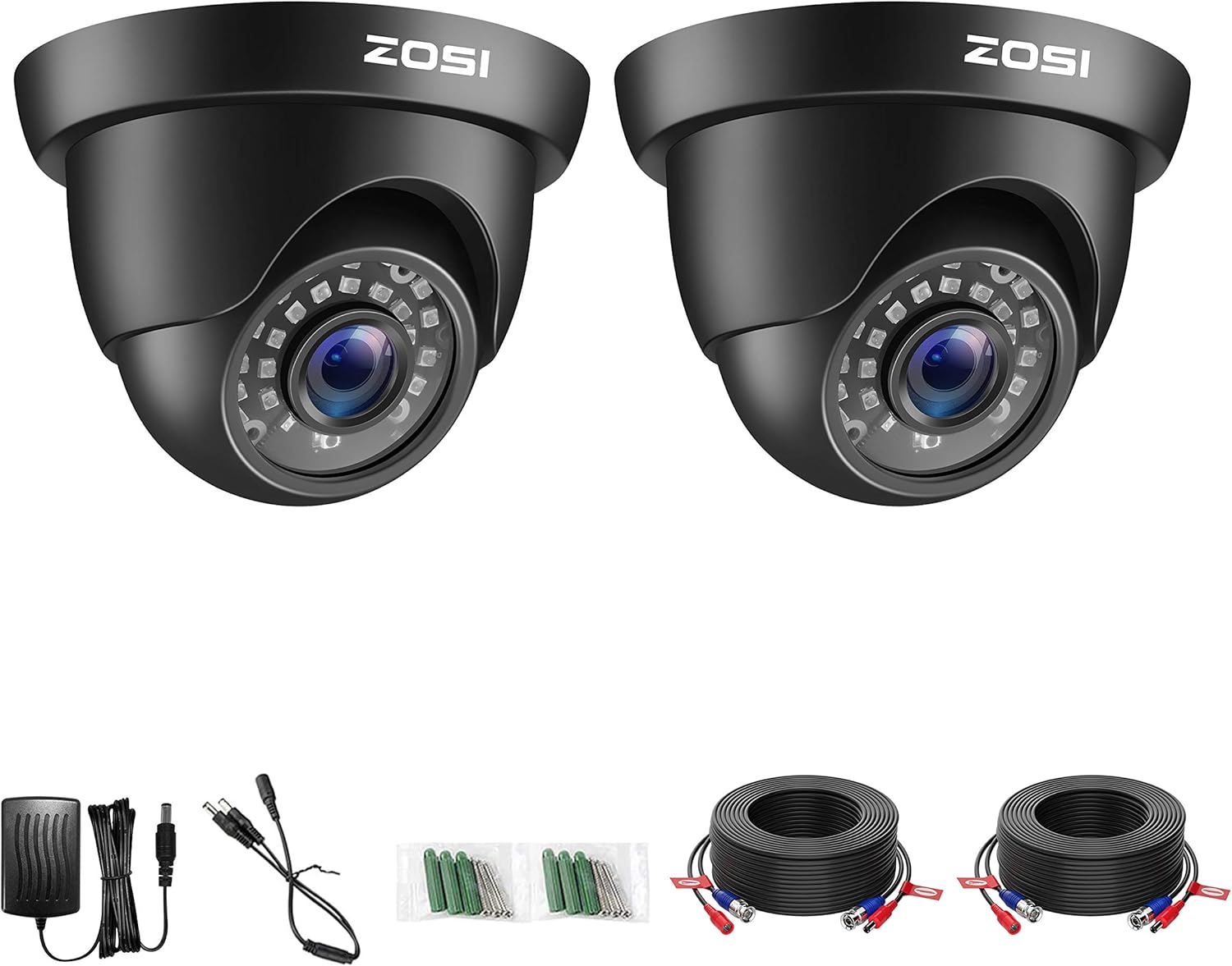 ZOSI 5MP Lite Home Security Camera System with 8 Channel DVR and 8 Weatherproof Cameras W174507