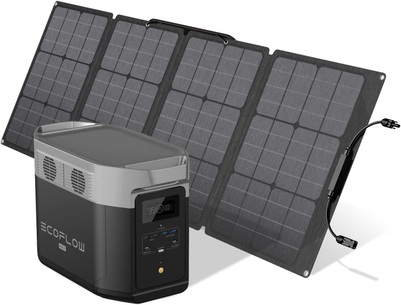 EF ECOFLOW DELTA Max 1600 Portable Power Station, 1612Wh, 2000W AC Outlets G91057