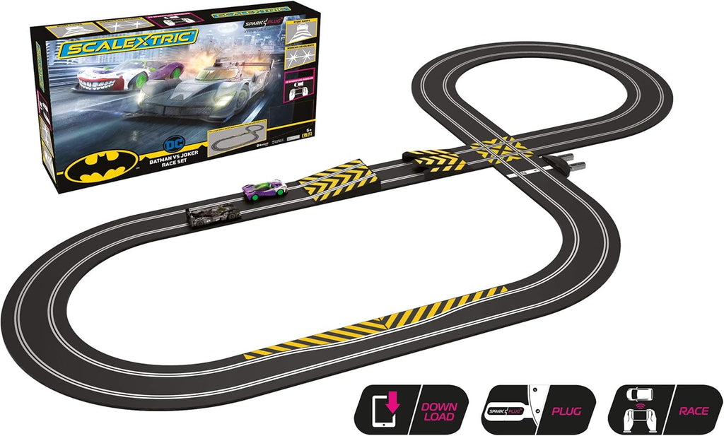 Scalextric Batman vs Joker 1:32 Slot Car Race Track Set C1415T T7480
