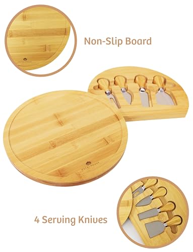 Personalized Charcuterie Board, Custom Bamboo Engraved Cheese Board S586772