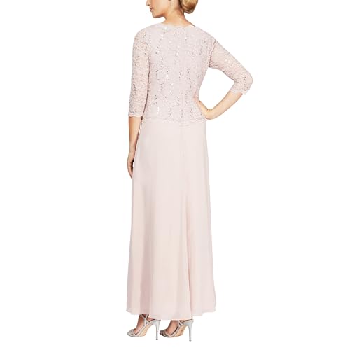 Alex Evenings Women's 3/4 Sleeve Lace Mother of the Bride Dress Z763942