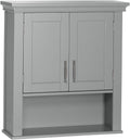 RiverRidge Somerset Two-Door, Gray Wall Cabinet