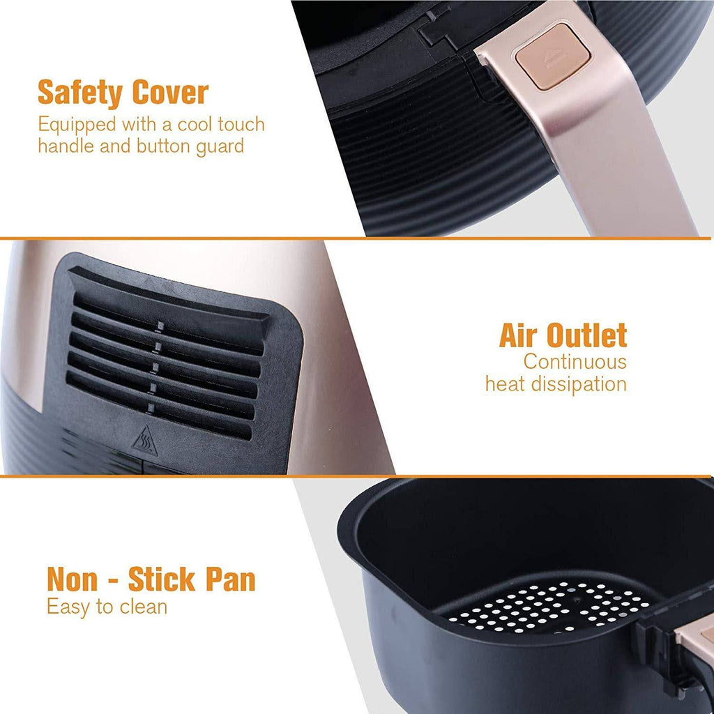 Kitchen Academy Air Fryer 5.8 qt XL Oilless Cooker C8607