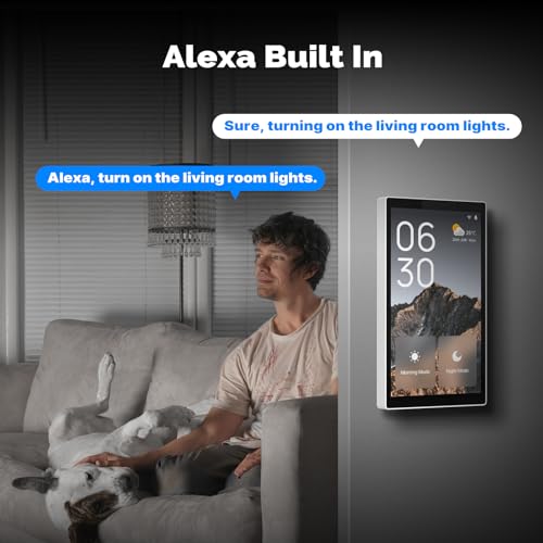 MOES Smart Touchscreen Control 1-Switch Panel with Alexa Built-in Y956591