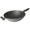 Joyce Chen 22-0040, Pro Chef Flat Bottom Wok with Excalibur Non-Stick Coating, 14-inch