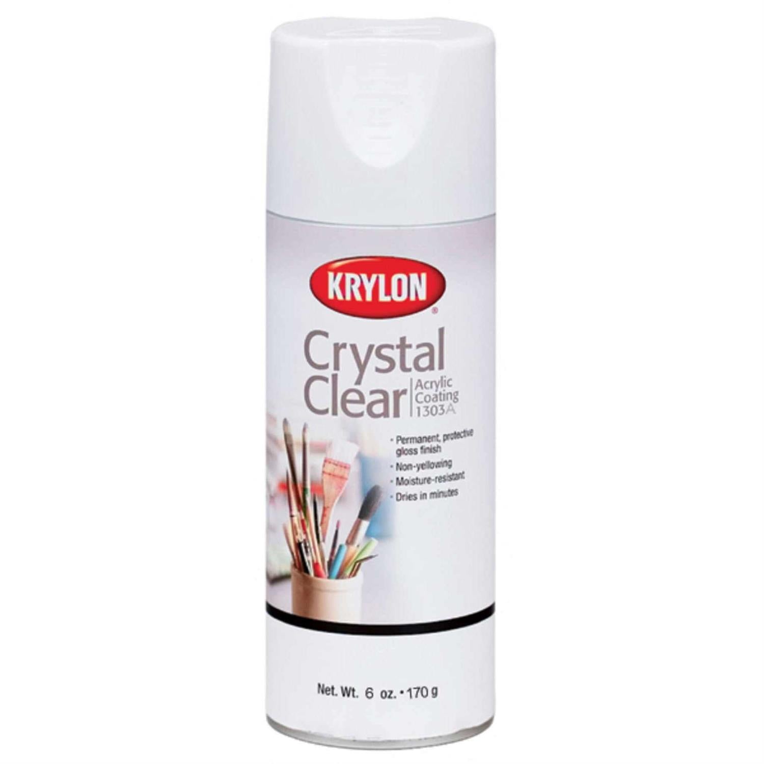 Krylon Crystal Clear Acrylic Spray Coating J76288