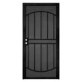 Titan 36 in. x 80 in. ArcadaMax Black Surface Mount Outswing Steel Security Door with Perforated Metal Screen, IDR06400364002