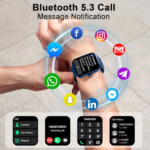 Smart Watch 1.96 HD Fitness Tracker with Heart Rate Monitor for Men Women X2198