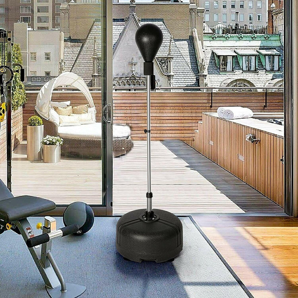 Premium Punching Bag Stand Boxing Set Adjustable Adults Reflex Sport H932235