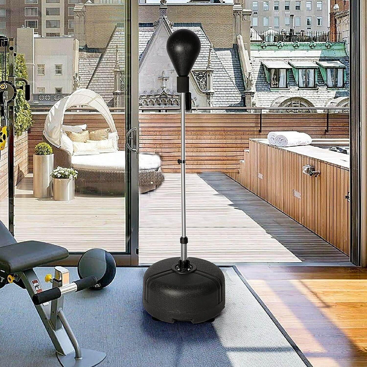 Premium Punching Bag Stand Boxing Set Adjustable Adults Reflex Sport H932235