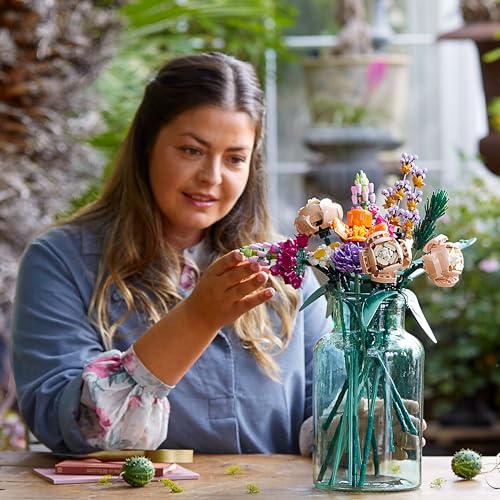 LEGO Icons Flower Bouquet Building Set for Home Decor, Ages 18+ G877