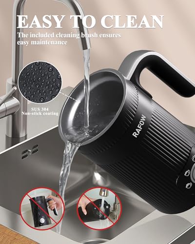 4 in 1 Electric Milk Frother & Steamer for Latte, Cappuccino, Hot Chocolate P9437