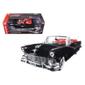 1956 Ford Sunliner 60th Anniversary Black Limited Edition to 1002pcs 1/18 Diecast Model Car by Autoworld AMM1072