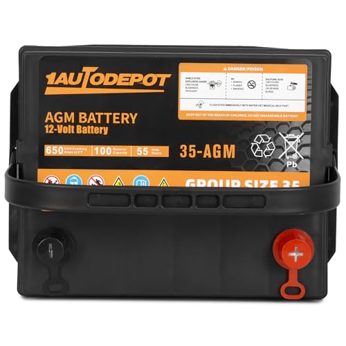 BCI Group 24F Car Battery, 12V 70Ah AGM, 710CCA F3279