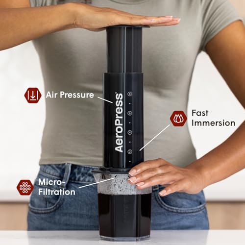AeroPress Original XL Coffee Press – 3-in-1 Portable Coffee Maker for Camping & Travel C20139