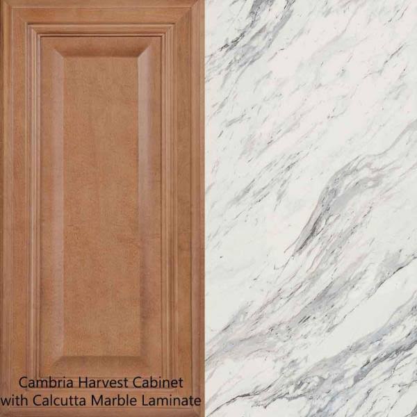 Hampton Bay 8 ft. White Laminate Countertop Kit with Ogee Edge E61796