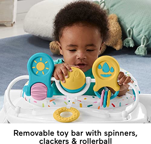 Fisher-Price Deluxe Sit-Me-Up Floor Seat with Removable Toys and Snack Tray T943601