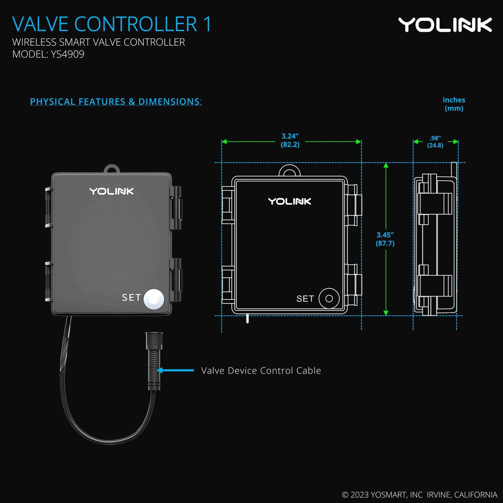 YoLink Wireless Smart Valve Control Kit K14587