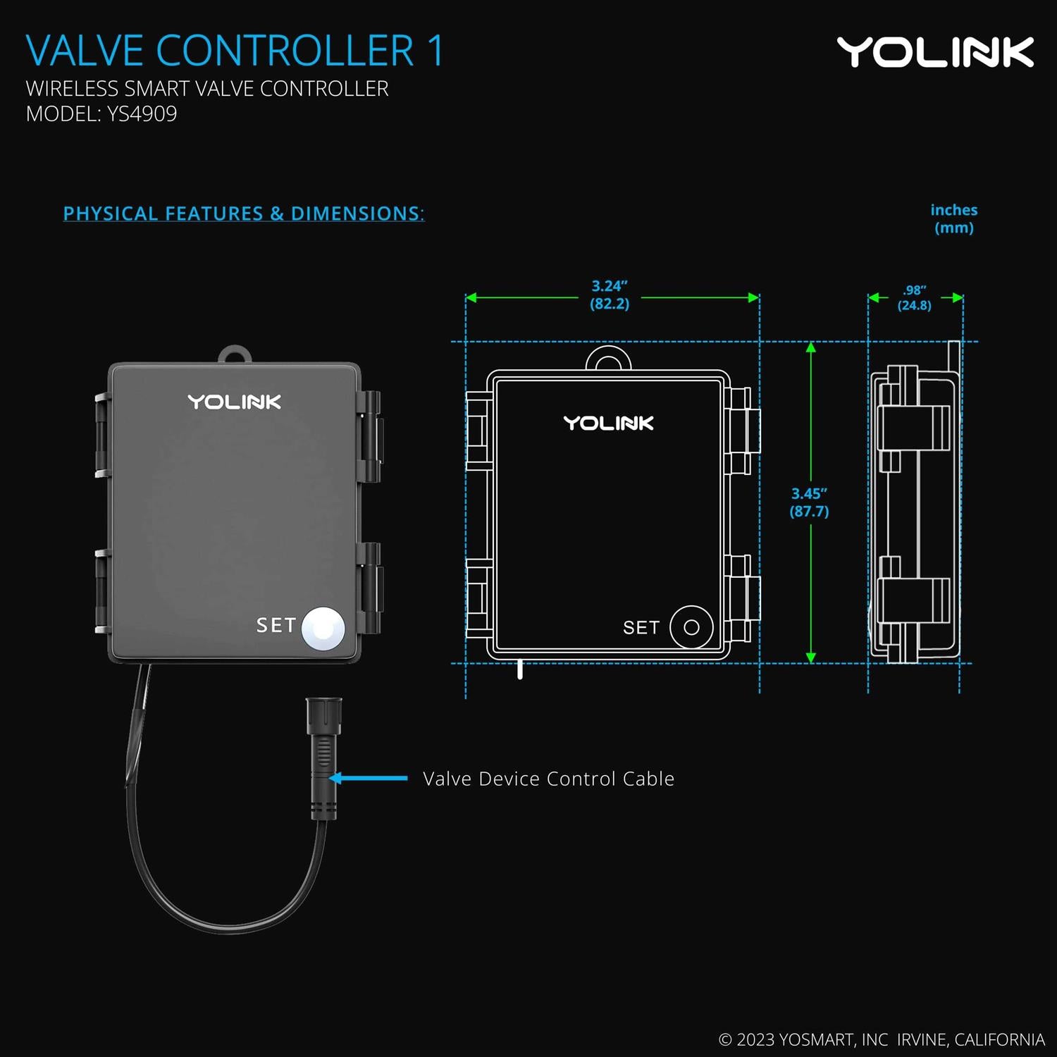 YoLink Wireless Smart Valve Control Kit K14587